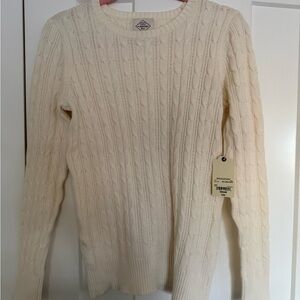 3-St. John's Bay Cream V-Neck and Crew Neck Sweater NWT